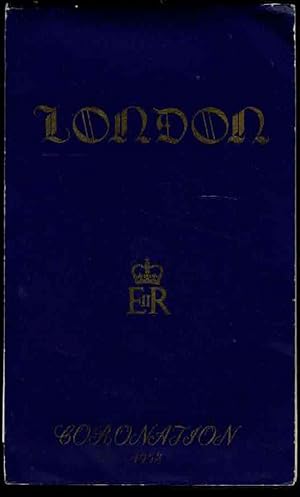 Foldex Map of London - City and West End: Coronation 1953 Route Map