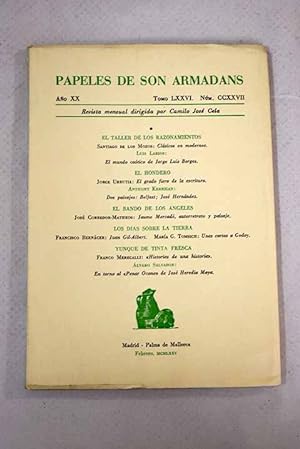 Seller image for Papeles de Son Armadans, ao XX, tomo LXXVI, n. CCXXVII (febrero, 1975).:: Historias de una historia; Clsicos en modernos; El mundo catico de Jorge Luis Borges; El grado fiero de la escritura; Dos paisajes: Belfast; Jos Hernndez; Jaume Mercader, autorretrato y paisaje; Juan Gil-Albert; Unas cartas a Godoy; En torno al Penar Ocono de Jos Heredia Maya for sale by Alcan Libros