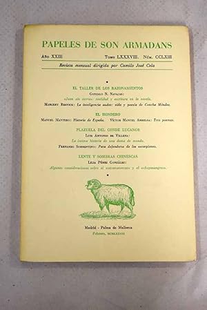 Imagen del vendedor de Papeles de Son Armadans, ao XXIII, tomo LXXXVIII, n. CCLXIII (febrero, 1978).:: Juan sin tierra: realidad y escritura en la novela; La inteligencia audaz: vida y poesa de Concha Menndez; Historia de Espaa; Tres poemas; La ntima historia de una dama de mundo; Para defenderse de los escorpiones; Algunas consideraciones sobre el sacamantecas y el chupasangres a la venta por Alcan Libros