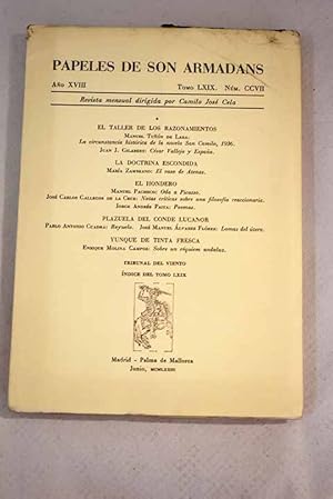 Imagen del vendedor de Papeles de Son Armadans, ao XVIII, tomo LXIX, n. CCVII (junio, 1973).:: La circunstancia histrica de la novela de San Camilo, 1936; Csar Vallejo y Espaa; El vaso de Atenas; Oda a Picasso; Notas crticas sobre una filosofa reaccionaria; Poemas; Rayuelo; Lomas del tero; Sobre un rquiem andaluz a la venta por Alcan Libros