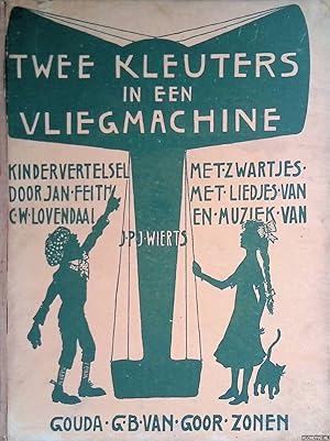 Bild des Verkufers fr Twee kleuters in een vliegmachine: kindervertelsel met zwartjes zum Verkauf von Klondyke