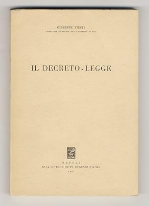 Il decreto legge.