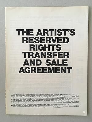 The Artist's Reserved Rights Transfer And Sale Agreement