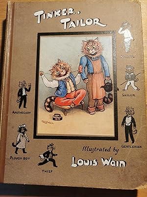 Famous Louis Wain Cat Print, My Wallpaper, , Fine Art Illustration, Book  Plate Page, Vintage Print, Frameable