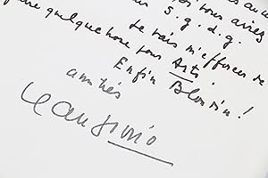 Lettre autographe signée adressée à Roger Nimier : " Enfin Blondin ! "