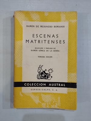 Seller image for Escenas matritenses for sale by Saturnlia Llibreria