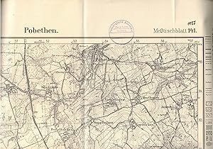 Seller image for Blatt 141 Pobethen (spter Nr. 1187).Topographische Karte 1 : 25.000 (4-cm-Karte). Ausgabe 1927 for sale by Paderbuch e.Kfm. Inh. Ralf R. Eichmann