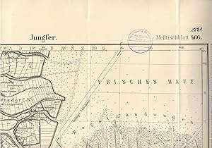 Image du vendeur pour Blatt 466 Jungfer (spter Nr. 1781).Topographische Karte 1 : 25.000 (4-cm-Karte). Ausgabe 1925 mis en vente par Paderbuch e.Kfm. Inh. Ralf R. Eichmann