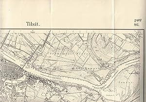 Bild des Verkufers fr Blatt 86 Tilsit (spter Nr. 0997).Topographische Karte 1 : 25.000 (4-cm-Karte). Ausgabe 1927 zum Verkauf von Paderbuch e.Kfm. Inh. Ralf R. Eichmann