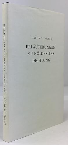 Bild des Verkufers fr Erluterungen zu Hlderlins Dichtung. 3. Auflage. zum Verkauf von Antiquariat Heiner Henke