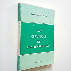 Image du vendeur pour Las clusulas de inalienabilidad mis en vente par MAUTALOS LIBRERA