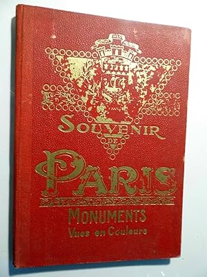 SOUVENIR DE PARIS MONUMENTS Vue en Couleurs