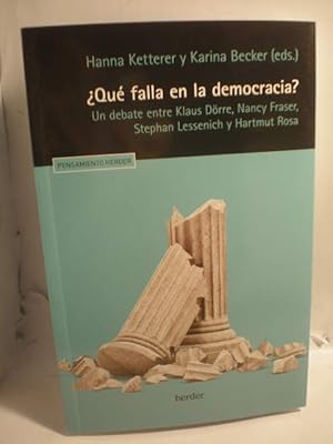 Immagine del venditore per Qu falla en la democracia? Un debate venduto da Librera Antonio Azorn