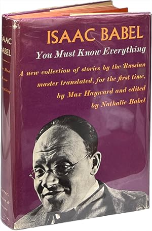 Bild des Verkufers fr You Must Know Everything; Stories 1915-1937 zum Verkauf von Carpetbagger Books