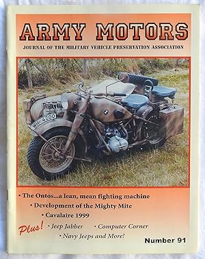 Seller image for Army Motors: Journal of the Military Vehicle Preservation Association Number 91 for sale by Argyl Houser, Bookseller