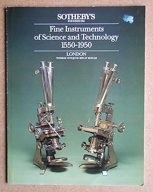 Fine Instruments of Science and Technology 1550-1950. 11th June 1985.