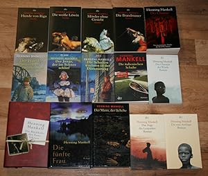 15 Bücher, Romane HENNING MANKELL. Kommissar Wallander u.a. KRIMIS.
