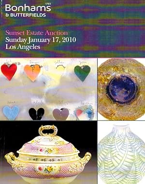 Image du vendeur pour Sunset Estate Auction, Sunday January 17, 2010 at 10am, Lots 7000-7871 mis en vente par LEFT COAST BOOKS