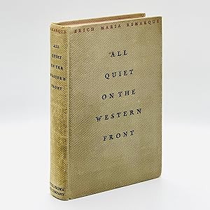 Imagen del vendedor de All Quiet on the Western Front [First American Printing] a la venta por Black's Fine Books & Manuscripts