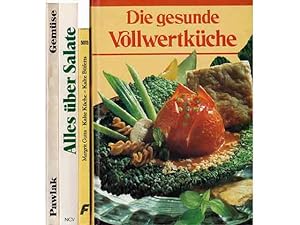 Büchersammlung Vollwertküche, Salate u.a.". 4 Titel. 1.) B. Hirsch-Siegel: Die gesunde Vollwertk...