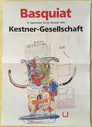 Jean-Michel Basquiat - Das Zeichnerische Werk Exhibition Poster Kestner-Gesellschaft 1989