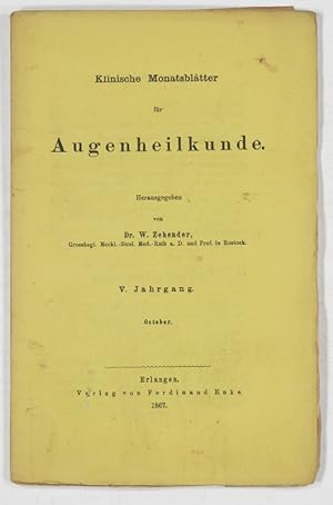 Bild des Verkufers fr Ueber das Gliom der Netzhaut (pp.305-316). zum Verkauf von Antiq. F.-D. Shn - Medicusbooks.Com