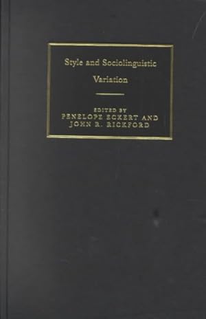 Seller image for Style and Sociolinguistic Variation for sale by GreatBookPrices
