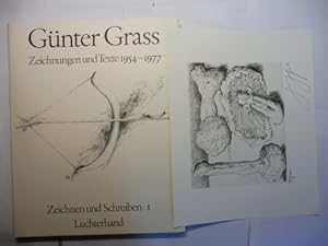Günter Grass - Zeichnungen und Texte 1954-1977. + ORIGINAL-RADIERUNG + AUTOGRAPH *. Zeichnen und ...