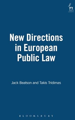 Bild des Verkufers fr New Directions in European Public Law zum Verkauf von GreatBookPrices