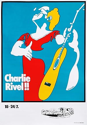 1980 Swedish Performance Poster, (A celebration of) Charlie Rivel!!