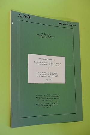 Imagen del vendedor de Documentation of the Apollo 14 samples. U.S. Geological Survey, Interagency Report No. 28 (Supersedes Interagency Report 27) a la venta por Antiquariat Biebusch