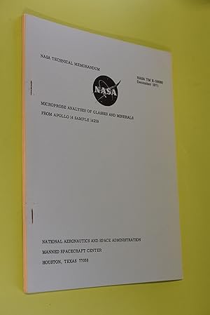 Seller image for Microprobe Analyses of Glasses and Minerals from Apollo 14 Sample 14259 NASA TM X-58080 for sale by Antiquariat Biebusch