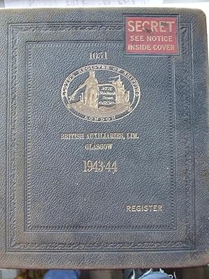 Bild des Verkufers fr Lloyd's Register of Shipping.1943 - 1944. Steamers and Motorships of 300 tons and over, steamers and motorships under 300 tons, trawlers, tugs, dredgers, etc, sailing vessels, list of ship owners, etc. zum Verkauf von McLaren Books Ltd., ABA(associate), PBFA