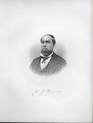 Winston Jones Davie Portrait, Steel Engraving, with Facsimile Signature