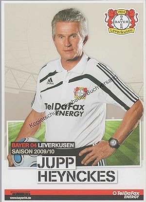 Imagen del vendedor de Autogrammkarte Jupp Heynckes Saison 2009 / 2010 a la venta por Antiquariat im Kaiserviertel | Wimbauer Buchversand