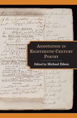 Seller image for Annotation in Eighteenth-century Poetry for sale by GreatBookPrices