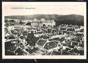 Ansichtskarte Eisenstadt, Teilansicht mit Schloss