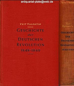 Bild des Verkufers fr Geschichte der deutschen Revolution von 1848-49. Band 1 und 2. 1. Band: Bis zum Zusammentritt des Frankfurter Parlaments. 2. Band: Bis zum Ende der Volksbewegung. zum Verkauf von Antiquariat-Plate