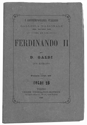 Seller image for Ferdinando II. for sale by Libreria Alberto Govi di F. Govi Sas