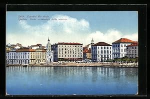 Bild des Verkufers fr Ansichtskarte Split, Zapadni dio obale zum Verkauf von Bartko-Reher