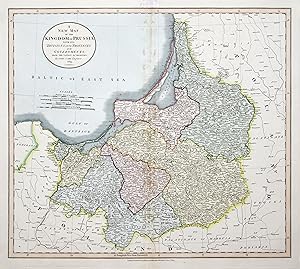 Bild des Verkufers fr Kupferstich- Karte, b. Cary in London, "A New Map of the Kingdom of Prussia, with its Divisions into Provinces and Governments, from the latest authorities.". zum Verkauf von Antiquariat Clemens Paulusch GmbH