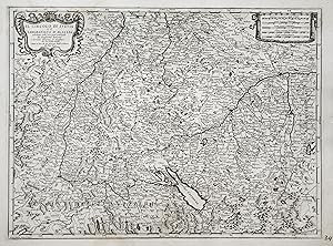 Bild des Verkufers fr Kupferstich- Karte, v. G. Widman aus "Mercurio Geografico" n. G. Sanson u. B. Falda b. Rossi, "Il Circolo di Svevia et il landgraviato d'Alsazia . 1678". zum Verkauf von Antiquariat Clemens Paulusch GmbH