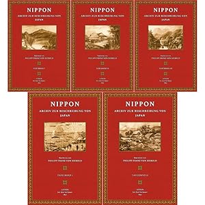 Nippon (5 Bände) - Archiv zur Beschreibung von Japan und dessen Neben- und Schutzländern 3 Textbä...