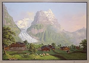 Seller image for Gletscher., "Der Grindelwaldgletscher im Canton Bern". for sale by Antiquariat Clemens Paulusch GmbH