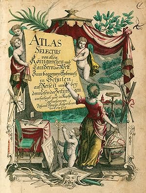 Bild des Verkufers fr Kupferstich- Karte, b. J.G. Schreiber, " Atlas Selectus von allen Knigreichen . ". zum Verkauf von Antiquariat Clemens Paulusch GmbH