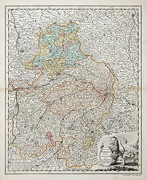 Bild des Verkufers fr Kupferstich- Karte, v. M. Kauffer b. Chr. Weigel, "Circvlvs Bavaricvs .". zum Verkauf von Antiquariat Clemens Paulusch GmbH