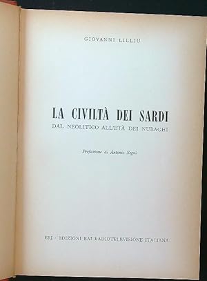 Bild des Verkufers fr La civilta' dei sardi zum Verkauf von Librodifaccia