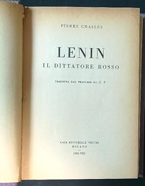 Bild des Verkufers fr Lenin il dittatore rosso zum Verkauf von Librodifaccia