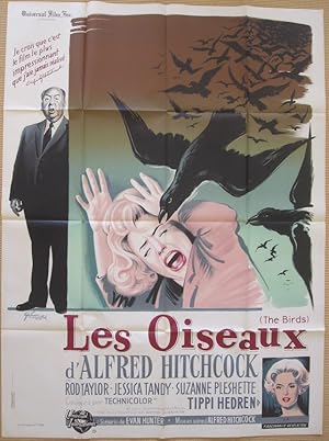 Alfred Hitchcock - Original French Movie Poster 'Les Oiseaux' (The Birds)