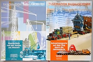 Seller image for Schnes Konvolut: 2 Bnde Faszination Baumaschinen: Oliver Bachmann, Heinz-Herbert Cohrs, Tim Whiteman, Prof.Alfred Wislicki: Krantechnik von der Antike zur Neuzeit./Erich Hoepke, Gino Koster: Schwertransporte auf dem Weg durch die Jahrhunderte. for sale by Andreas Schller